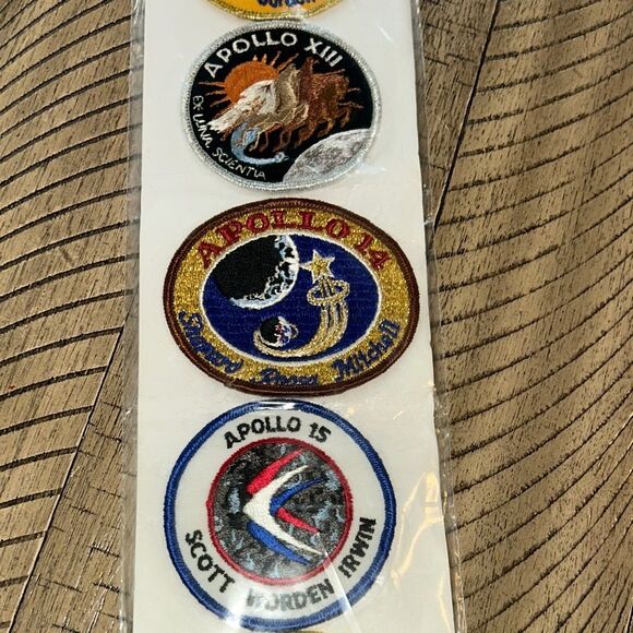 Kennedy Spaceport 🚀 🌎 USA 🇺🇸 Apollo Mission Patches NASA Made in USA 🇺🇸 RARE 80s - Picture 10 of 17